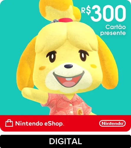 Nintendo Gift Card eShop R$ 300 Digital