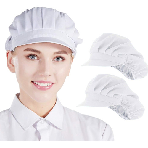 Gorro De Chef De Paño Para Servicio De Alimentos, Sombrero