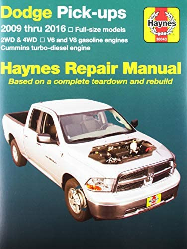 Manuales De Reparación De Haynes Para Camionetas Dodge De Ta