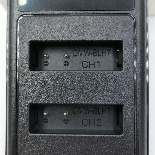 Cargador De Batería Dual Usb Dmw-blh7 Para Panasonic Dmc-gm5