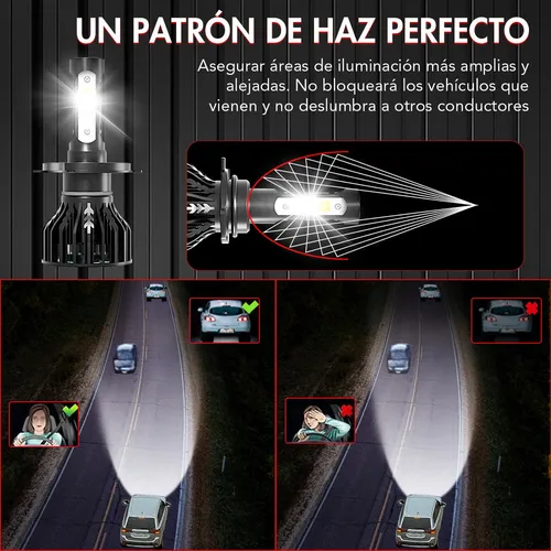 Qddd Kit De Faros Delanteros Csp Led Canbus 9003 H4 -