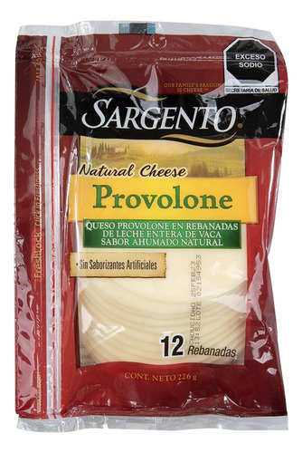 Queso Sargento Provolone Rebanado 226g