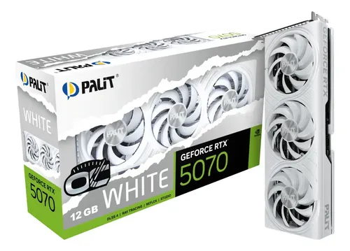 Palit Rtx 5070 White Oc 12gb Gddr7 Pcie 5.0 Cor Branca | MercadoLivre