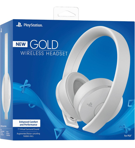 Audífonos Wireless Playstation Gold Blanco Reacondicionado (Reacondicionado)