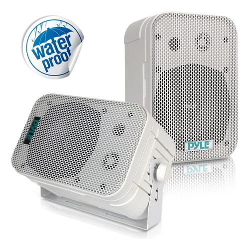 Parlantes O Altavoces Impermeable Blanco Pyle-home Pdwr40w