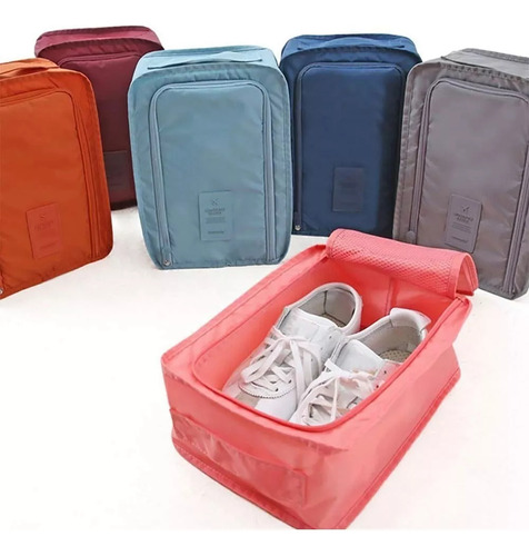 Organizador De Calzado Para Zapatillas Contenedor Y Bolsa Para Viaje Ideal Para Guardar Y Proteger En Valija Ohmyshop