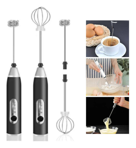 Mini Mixer Misturador 2 Em 1 Eletrico Espuma Leite Premium
