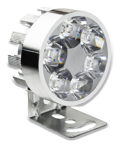 1 Faros 6 Led Redondo 12 W Estrobo Flash- Varios Colores