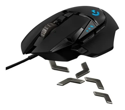 Mouse Gamer Logitech G502 Hero 11 Botones Color Negro