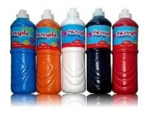 Tempera Botella 750ml Jardin Escuela Varios Colores X20