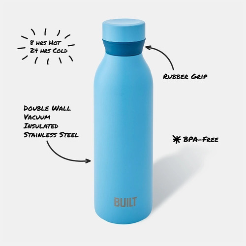 Imagen 5 de 6 de Botella Térmica Built 532ml Antiderrame 8hs Hot/24 Hs Frio