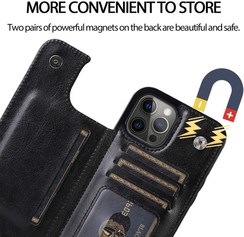 Capa Capinha Carteira Fina 360 Sup Cartão iPhone 14 Pro Max