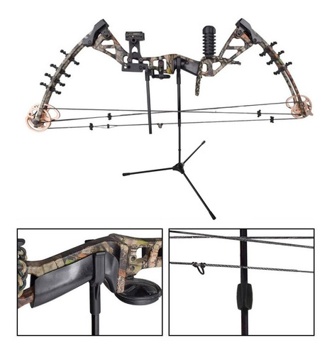 Soporte Arco Compuesto Recurvo Ballesta Flechas Tiro Caceria