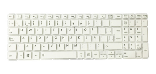 Teclado Para Toshiba Satellite C55-c C55t-c S/mco Blanco Esp