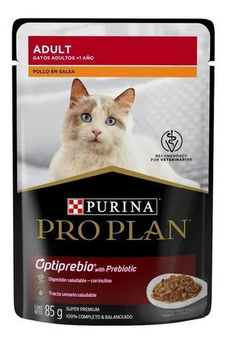 Alimento Pro Plan Adult Para Gato Adulto Pollo Sobre 85g