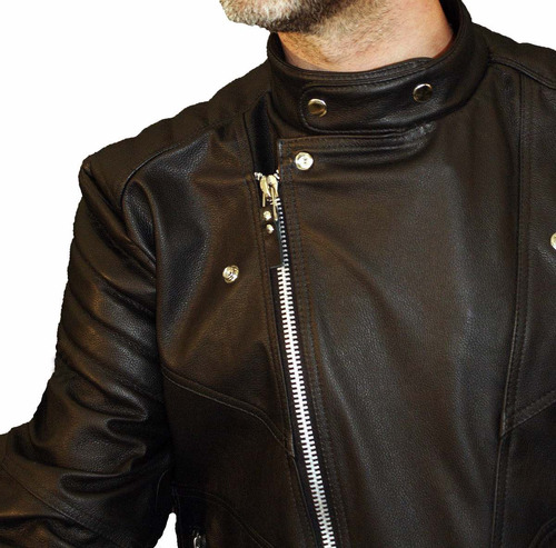jaqueta de couro masculina sob medida