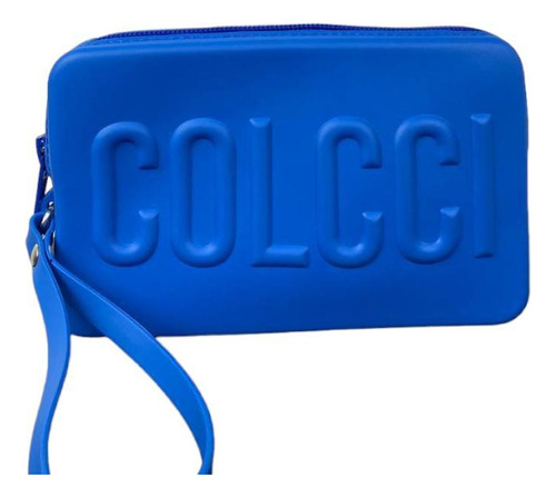 Bolsa Plástica Azul Case Melbourne Boucher Colcci 16cm