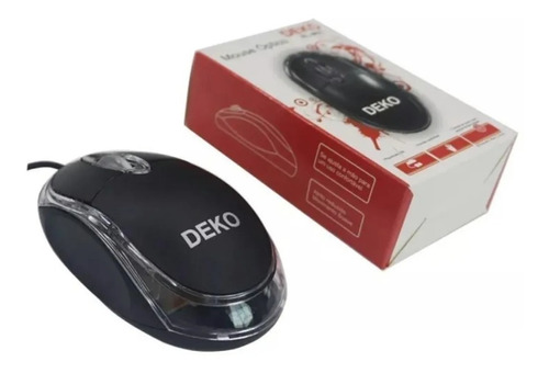 Kit Com 2un - Mouse Usb Optico Scroll Deko Rl-m01 Preto 