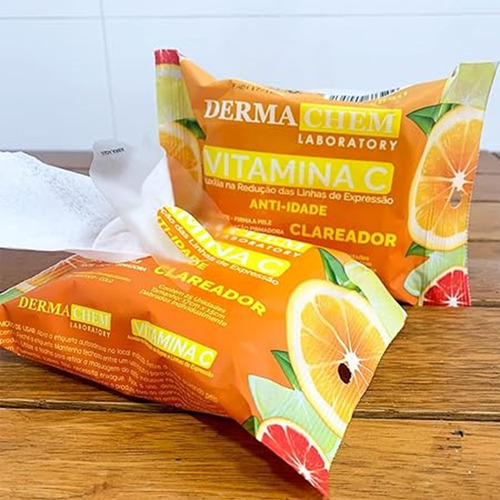 Kit Limpeza Facial Skincare Vitamina C Dermachem 3 Itens
