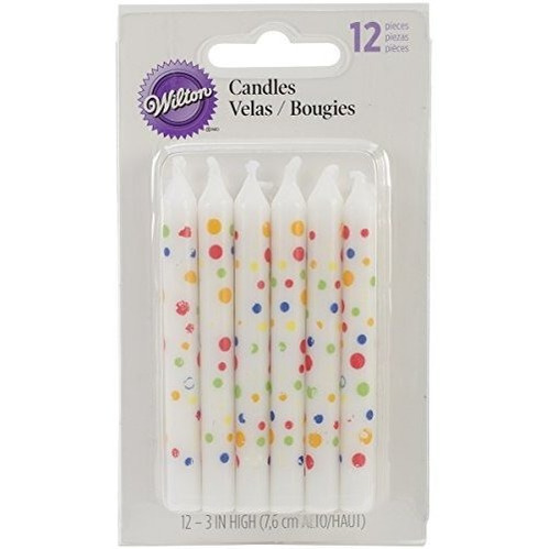 Velas De Wilton, Dulces Lunares, 12 Unidades.