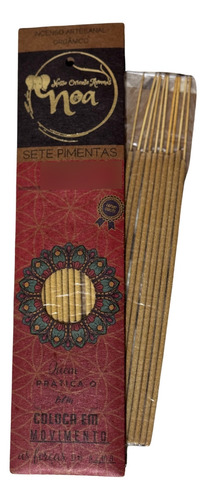 Incenso Noa Massala Meditação 10 Varetas 27g Sem Carvão Fragrância Sete Pimentas