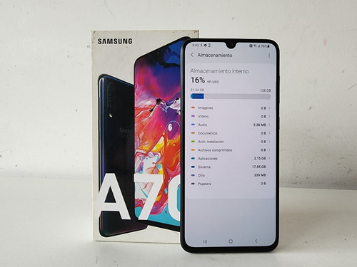 Imagen 7 de 9 de Samsung Galaxy A70 128 Gb + Cable, Cargador Y Caja