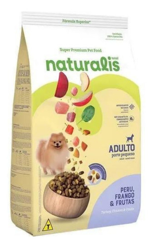 Ração Naturalis Frango, Peru E Frutas Raças Pequenas 10,1kg