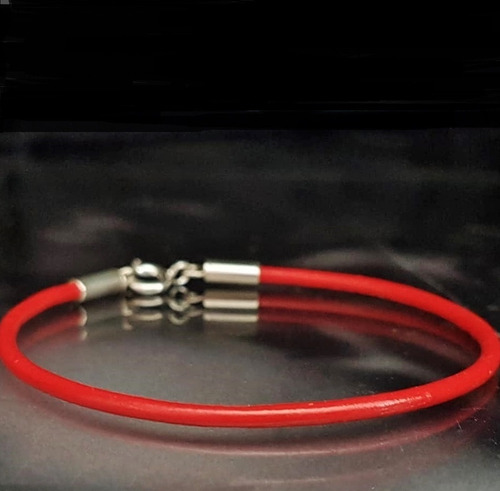 Imagem 5 de 9 de Pedras - Pulseira (1v) Unissex, Couro 2mm E Prata, Cód372p26