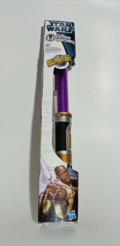 Sable De Luz Electrónico, Mace Windu, The Clone Wars, Hasbro (Usado)