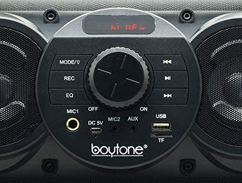 Altavoz Portátil Bluetooth Boombox Boytone Bt-18bk De 25 W