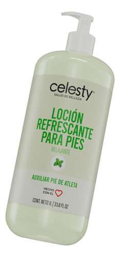  Loción Refrescante Para Pies Crema 1lt Celesty® Pie Atleta