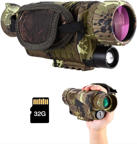 Boblov Monocular De Visión Nocturna De 32 Gb, Videocámara De