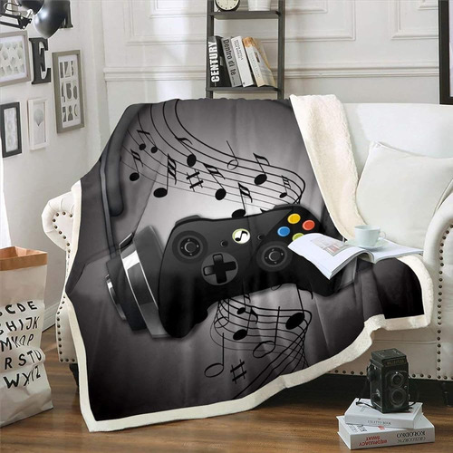 ~? Gamepad Fleece Throw Blanket Video Game Blanket Game Cont