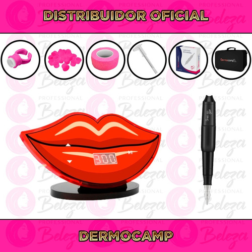 Combo Dermocamp Controle Kiss Dermografo + Sharp 300 Black