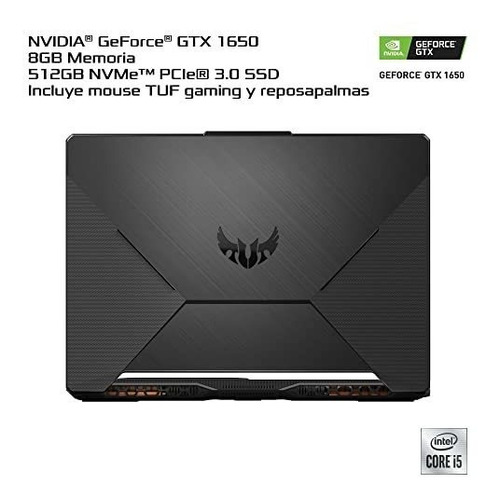 Laptop Gamer Asus Tuf F15 I5 8gb 512gb Ssd Gtx1650 Mouse M5