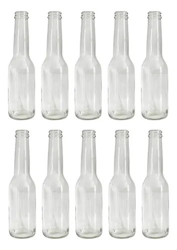 Garrafas De Vidro Vazias Pequenas 210 Ml - Incolor | MercadoLivre