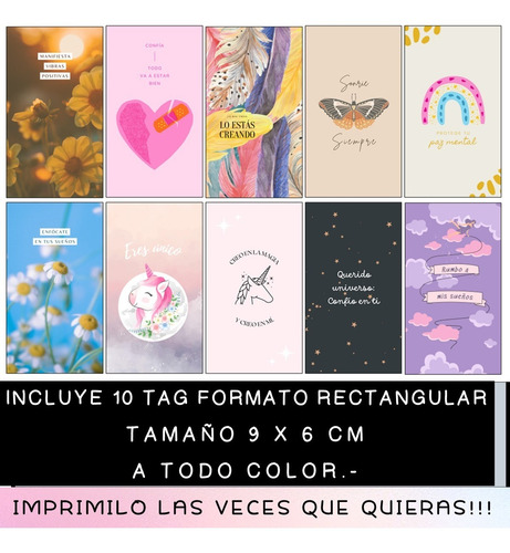 Imagen 3 de 4 de Kit Yoga Pdf(02) Listo Para Imprimí Etiquetas Frases Tag