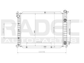 Radiador Ford Escort 1991-1992-1993 L4 1.8/2.0lts S/aire Aut