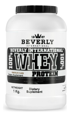 Beverly Proteína 100% Whey 1 Kg 26 Servicios Chocolate