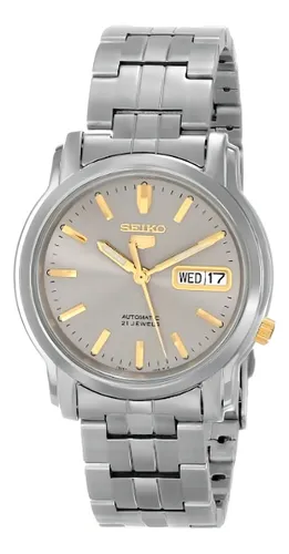 Seiko Reloj Snkk67 Seiko 5 De Acero Inoxidable Con Esfera