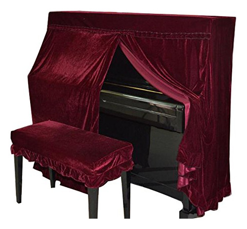 Omonic Full Piano Cover And Chair Bench Cover Cloth Art Más