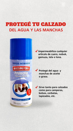 Protector Gamuza Y Nobuck Wassington Aerosol 180 Cm3 Neutro