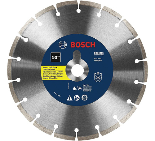 Disco De Corte Bosch Db1041s, 10, Diamante, 5/8