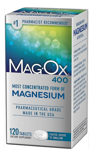 Magnesio Mag-ox - 120 Capsulas - U - Unidad A $1324