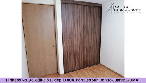 Venta Departamento Calle Pirineos No.93, Edificio D, Depto. 404-d, Portales Sur, Benito Juárez, Cdmx Pma26-di
