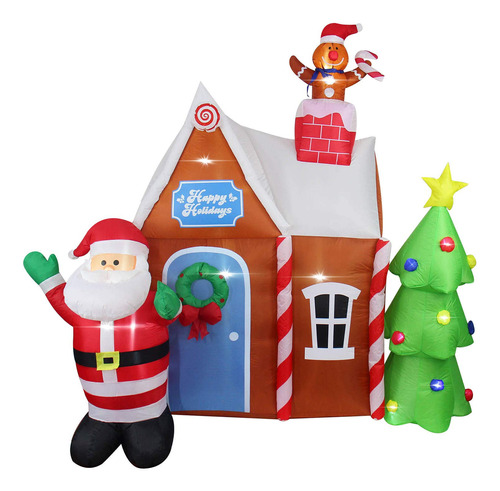 Asteroutdoor - Decoracin De Navidad Inflable De 7 Pies Con D