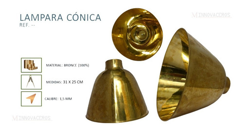 Imagen 2 de 2 de Caperuza En Bronce Color Y Material Resistente Innovaceros