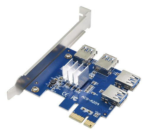 Conector De Tarjeta Express Pci-e A Usb 3.0 De 4 Puertos Con