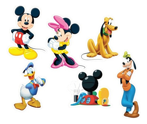 Vinilos Deco Infantiles Premium Disney Mickey Minnie X 10 Un
