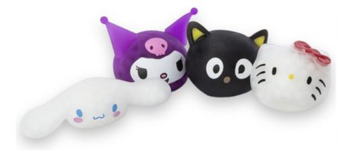 Hello Kitty 4 Squishy Antiestres Caja Con 4 Personajes Color Blanco